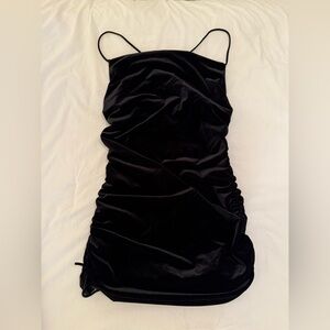 Zara Black Velvet Dress